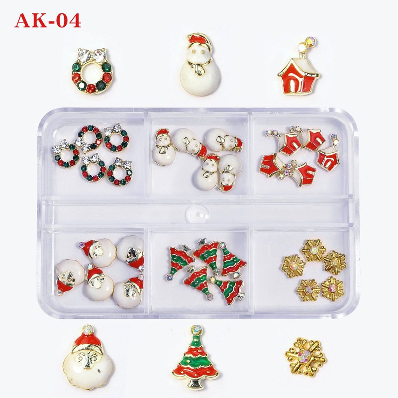 Christmas Snowflake Nail Art Ornament Set