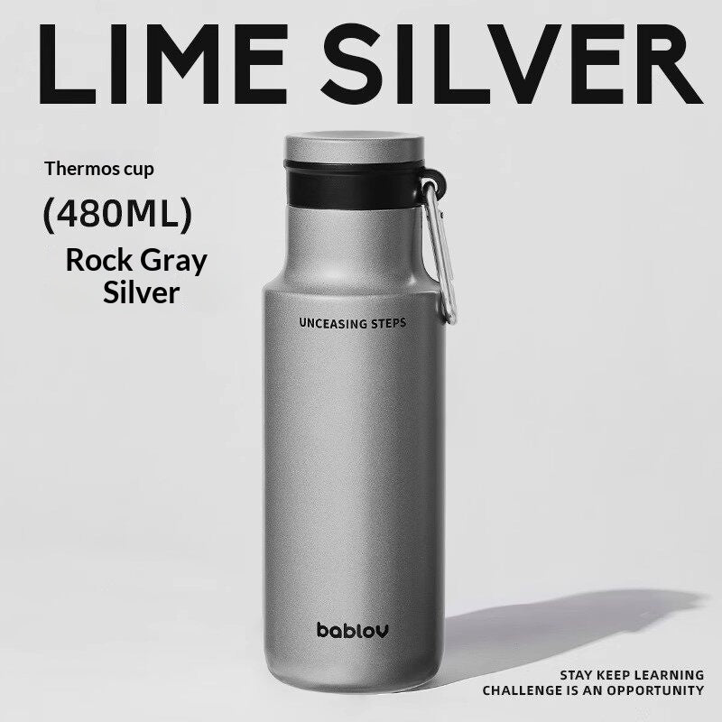Stainless Steel Insulated Travel Mug 480ml Lightweight Sporty Drinkware