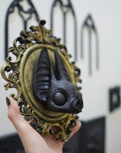 Halloween Gothic Style Bat Pendant Decor - Festive Resin Ornament