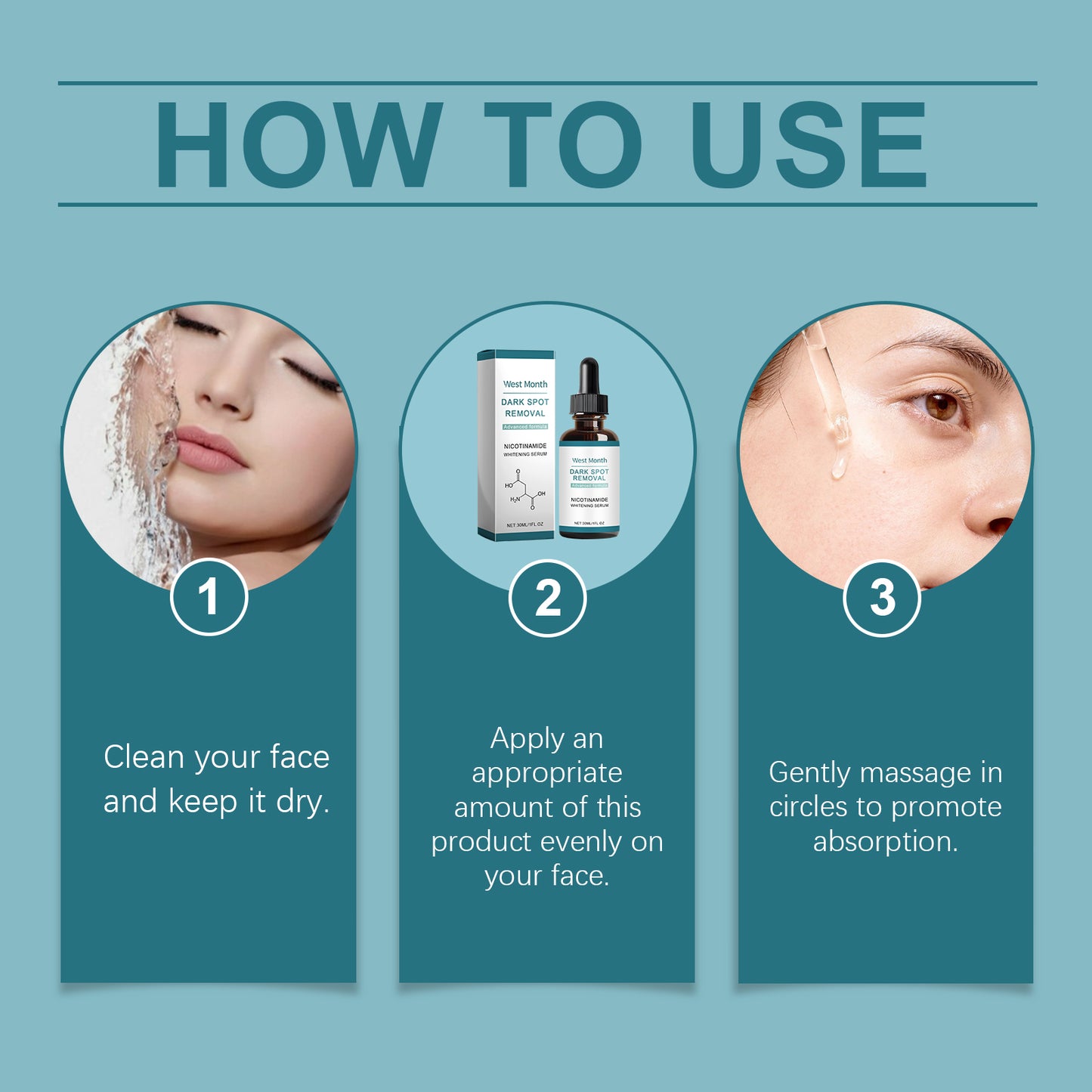 Brightening Facial Serum with Vitamin C & E - 30ml Hydrating Skin Treatment