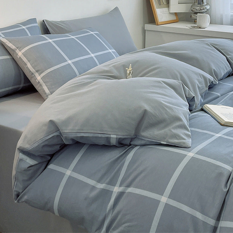 Pure Cotton Four-Piece Quilt Cover Set - Multiple Sizes & Patterns