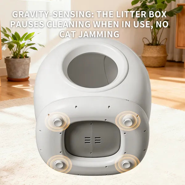 Automatic Cat Litter Box 78L Self-Cleaning Smart Enclosed Toilet with Tuya APP