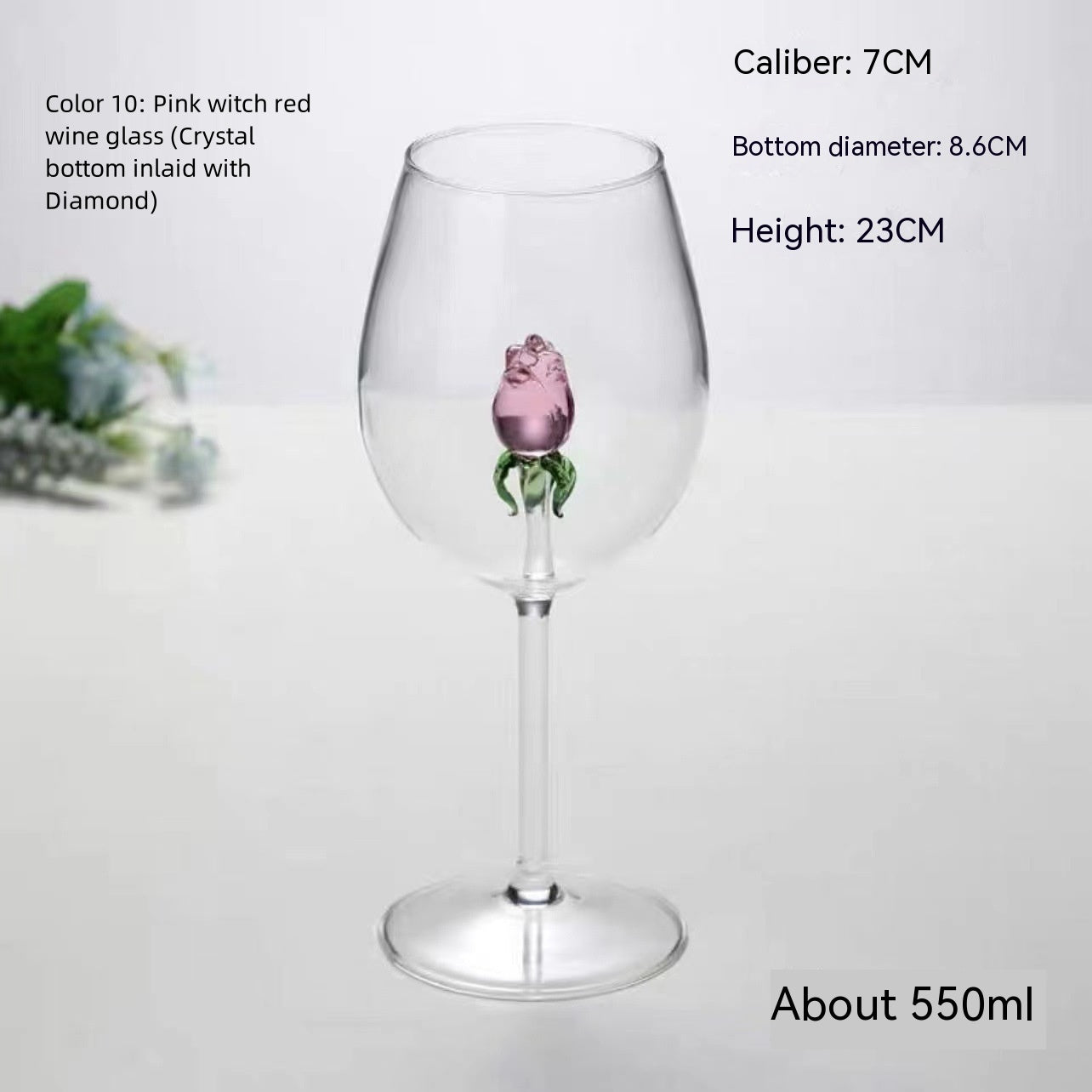 Elegant Rose Champagne Glass Set - Multiple Colors, Fashion Drinkware