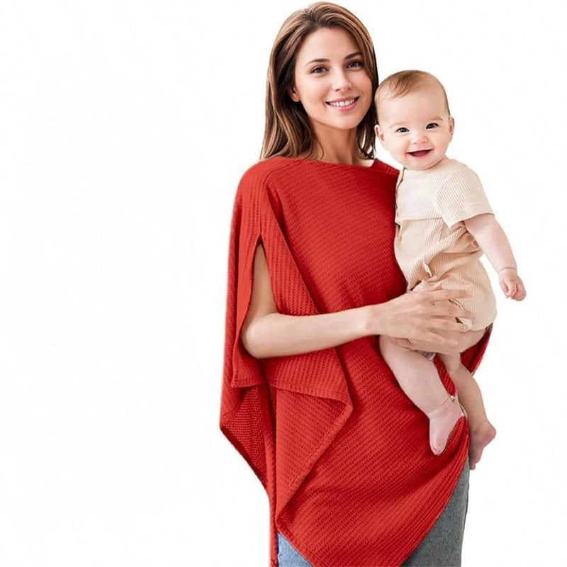 Multi-Functional Baby Nursing Cover Waffle Print with Adjustable Size