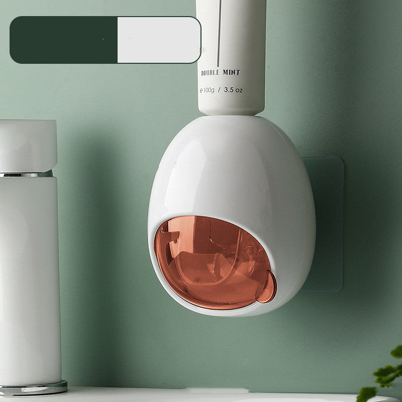 Automatic Toothpaste Squeezer Wall Mount Bathroom Storage Dispenser