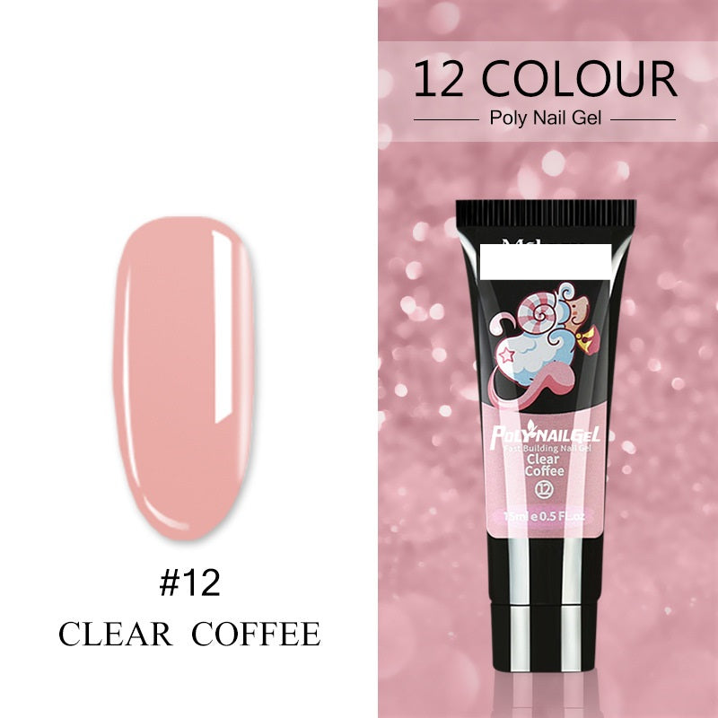 Women's Crystal Nail Polish Extender - Glitter & Capacity Variants 15ML