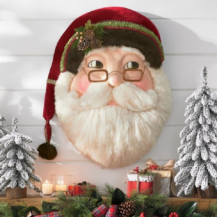 Wooden Santa House Number Wall Decoration - Festive Christmas Home Decor