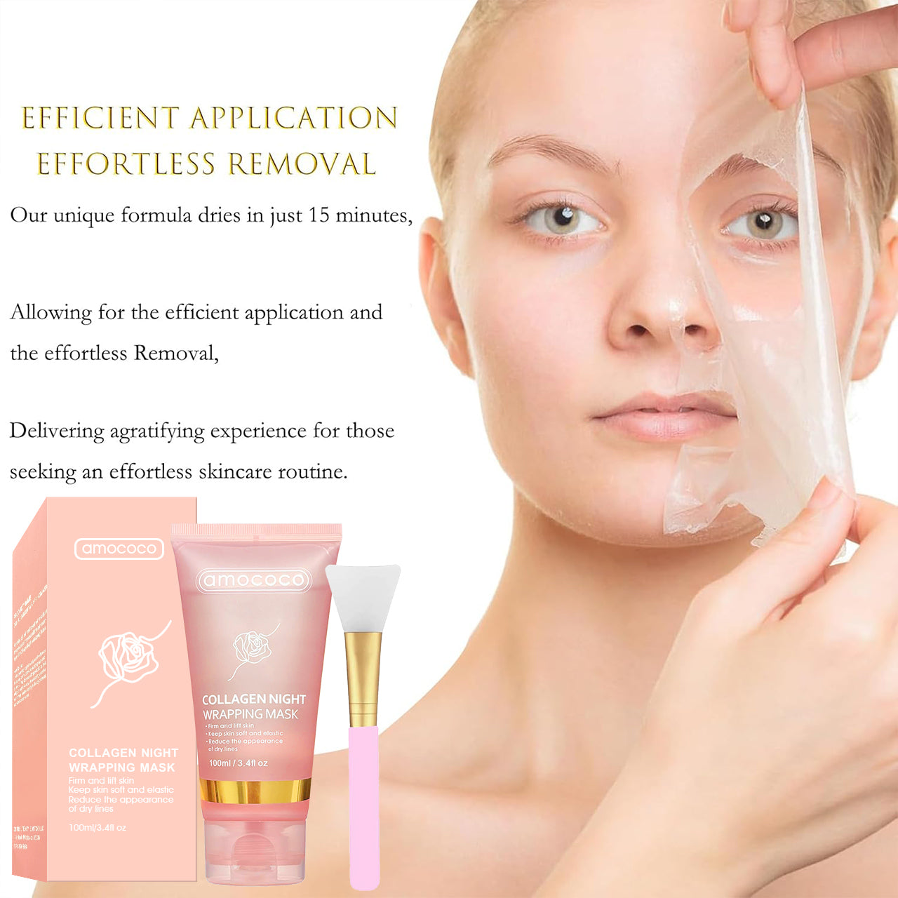 Collagen Night Wrapping Mask - Firming & Hydrating Overnight Face Treatment