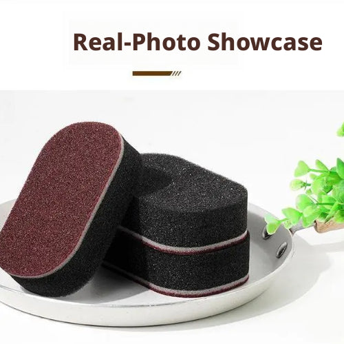 Emery Sponge Rub for Kitchen Cleaning - Black, 1 Piece