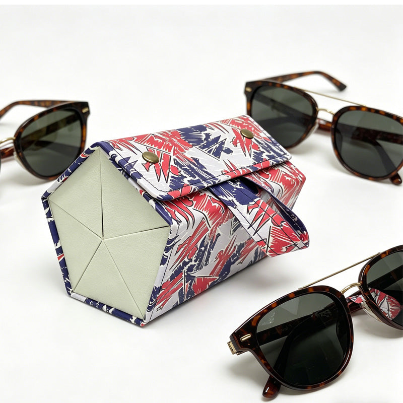 5in1 Sunglasses Travel Case Organizer Hangable, Eyeglasses Foldable