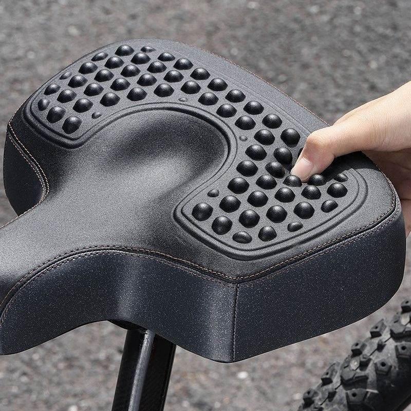 Mountain Bike Seat Pad Widened Gel Cushion - Comfortable Shock Absorption