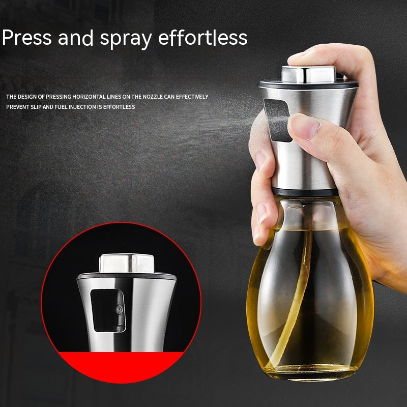 Stainless Steel Oil Dispenser Bottle - Kitchen Oil Control Spray 200ML