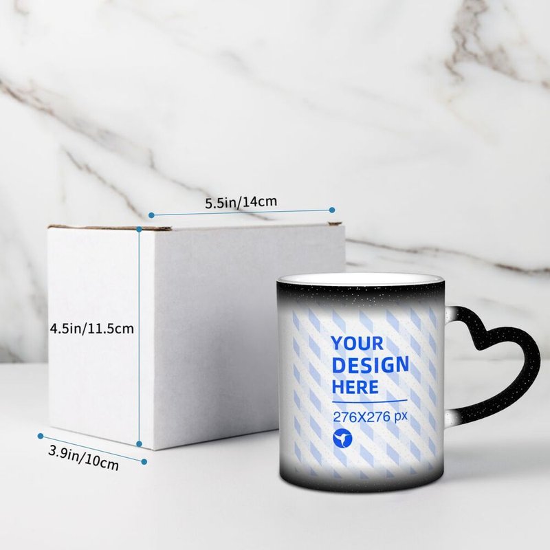 Color-Changing Mug with Comfort Handle - Starry Sky Design