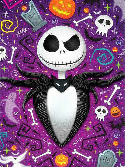Halloween Diamond Painting Kit - Full Square Cartoon Embroidery Cross Stitch