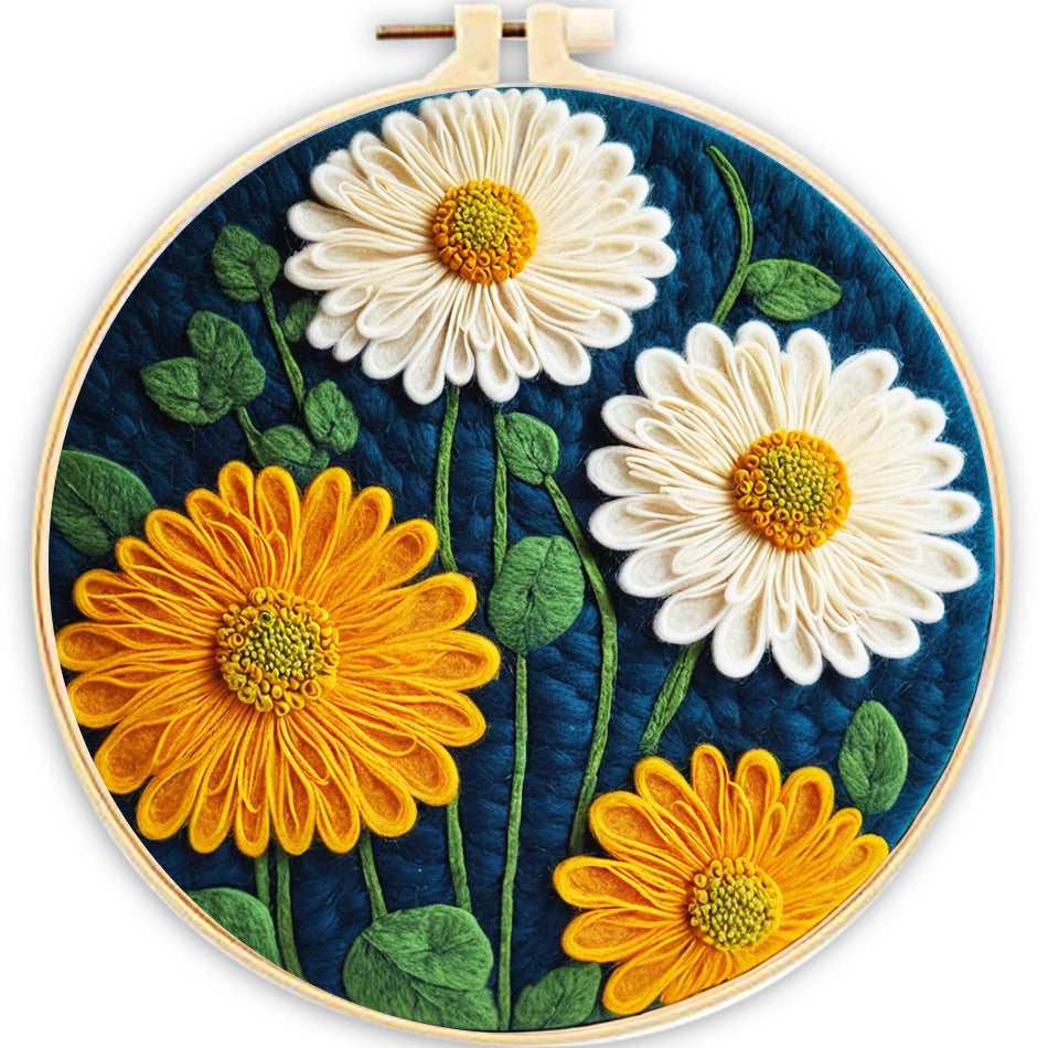 Embroidery Needle Felt Blanket Painting Kit - House Decor & Crafts