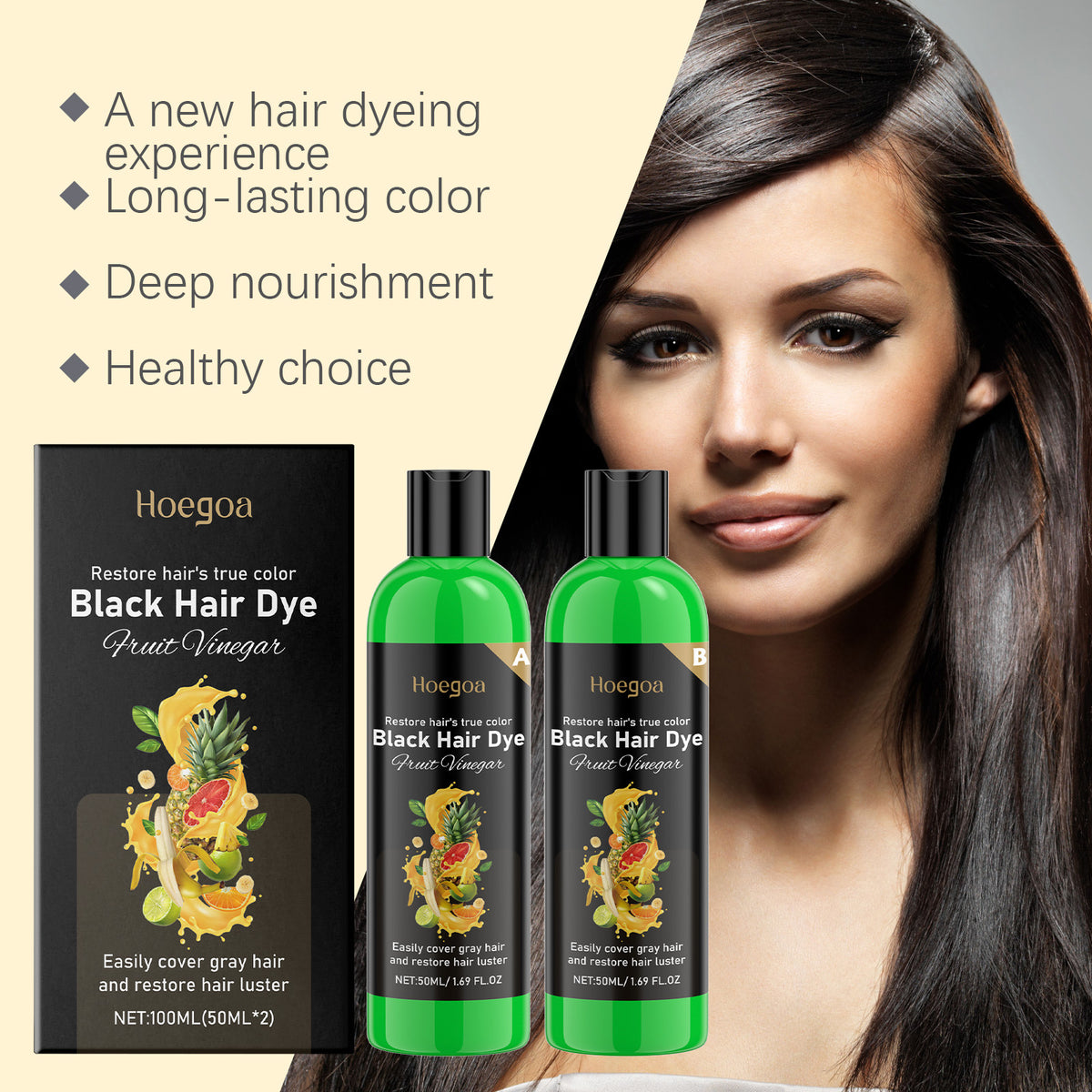 Fruit Vinegar Hair Treatment Set - 2x50ml