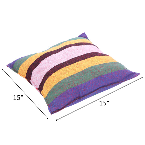 Rainbow Hanging Chair with 2 Pillows - Cotton Canvas