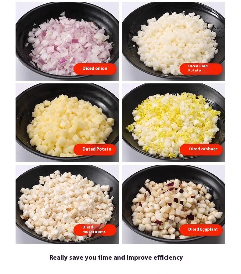 Commercial Vegetable Cutter Multi-Function Dicing and Slicing Tool - US Three in One