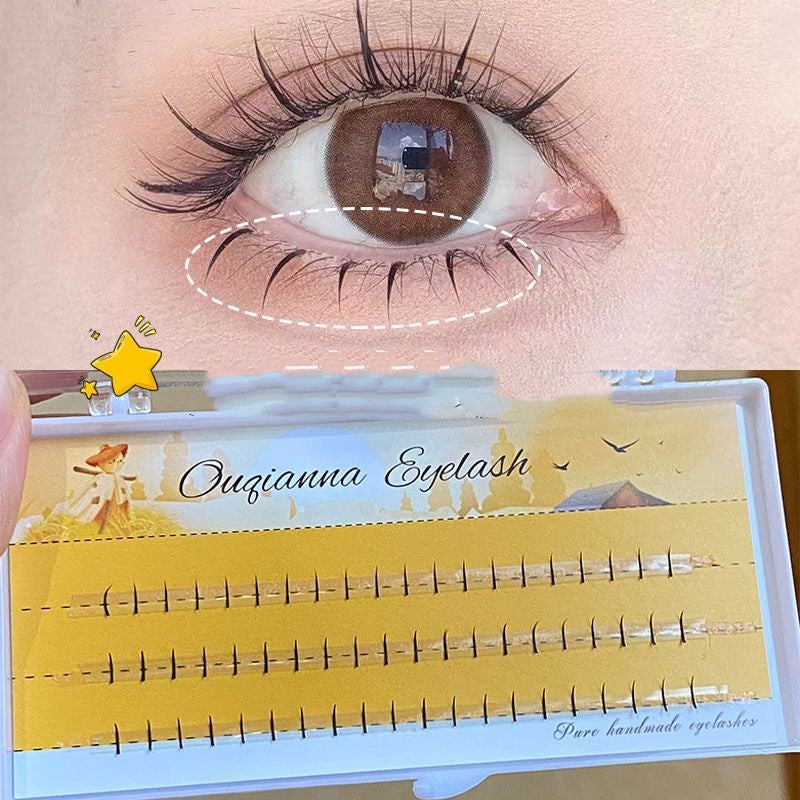 Clear False Eyelashes with Crystal Stem & Style Options - Makeup Accessories