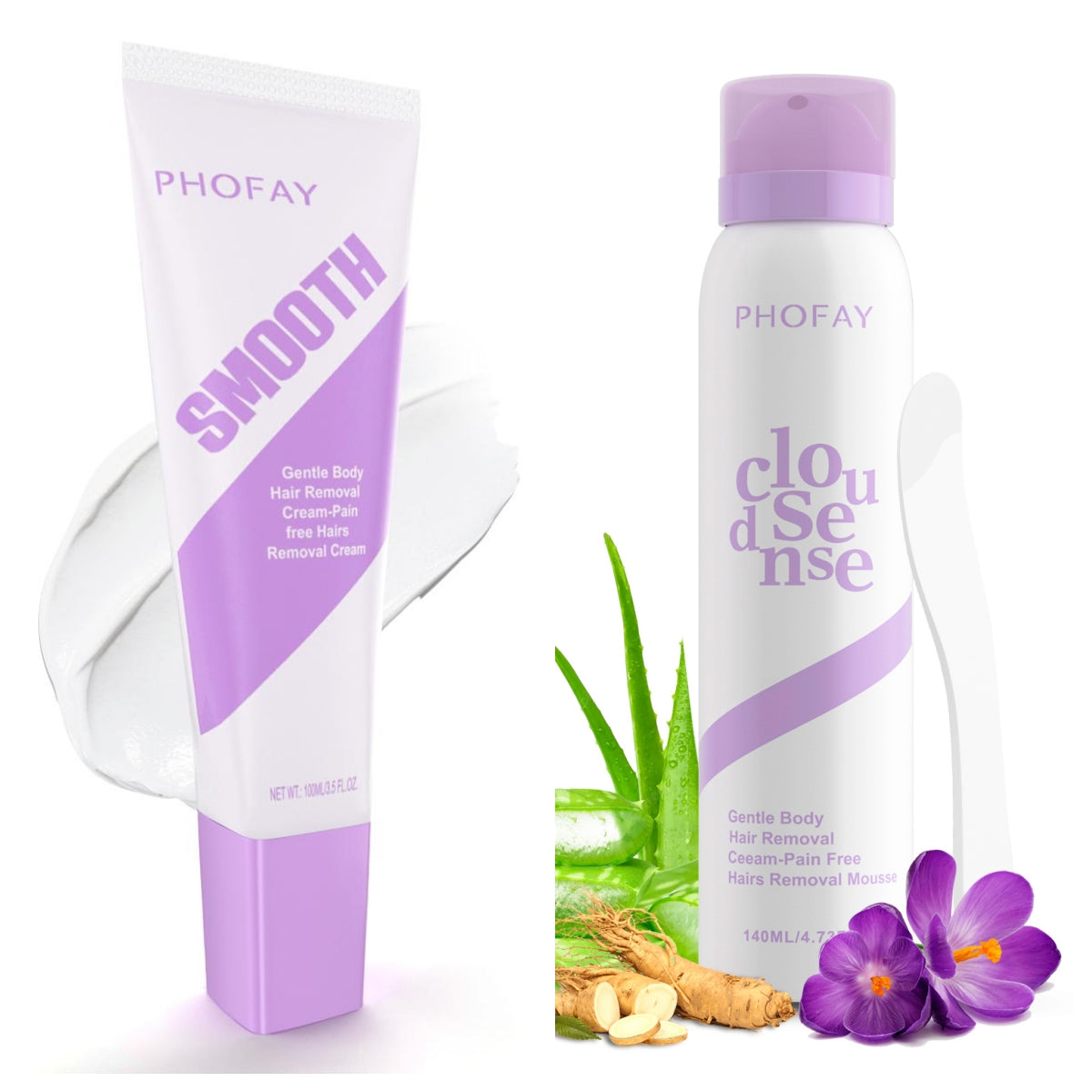 Gentle Hair Removal Spray Depilatory Cream - Painless Skin Care Solution