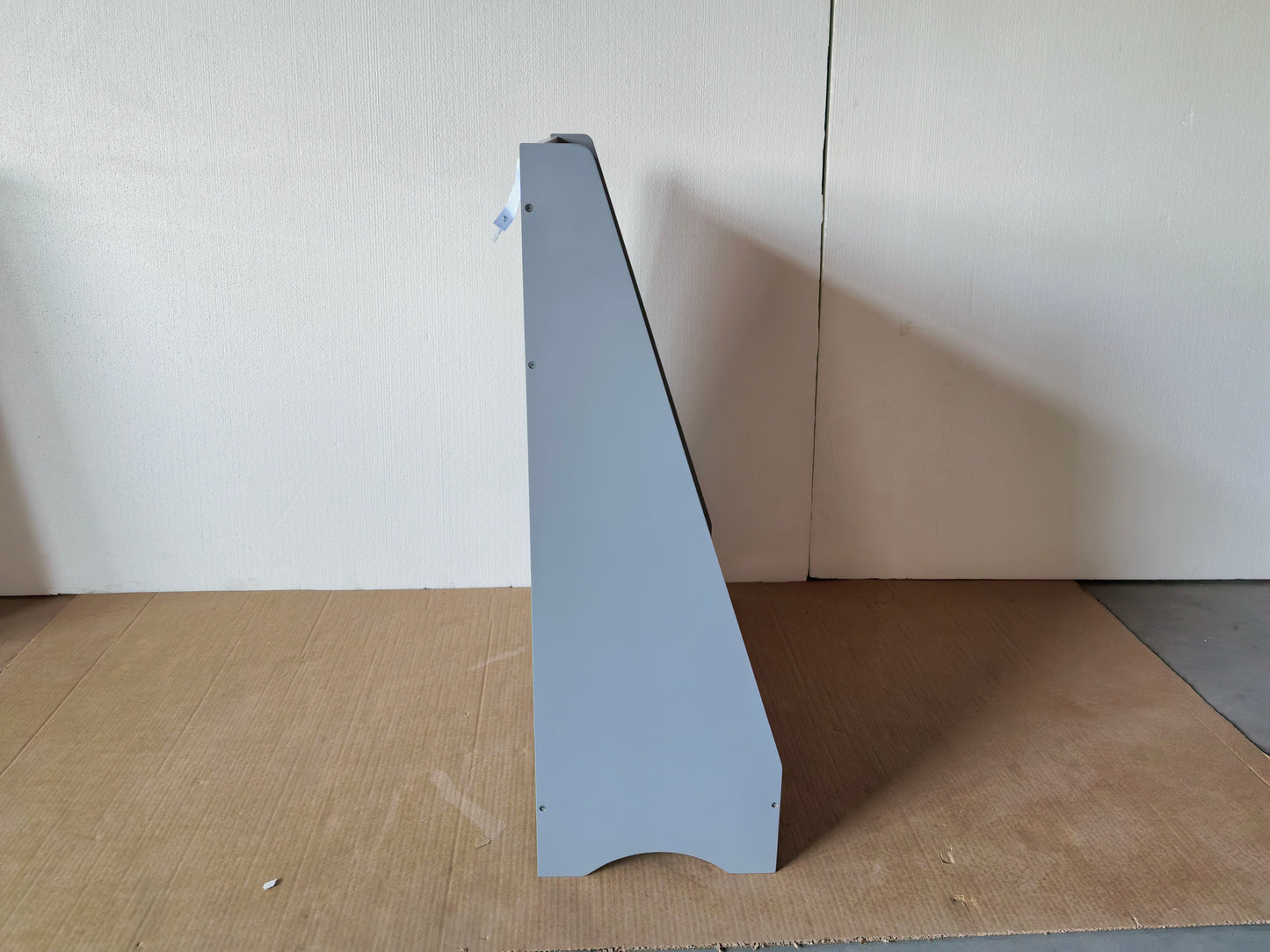 4-Tier Kids Bookshelf - Gray MDF Book Display for Bedrooms & Playrooms