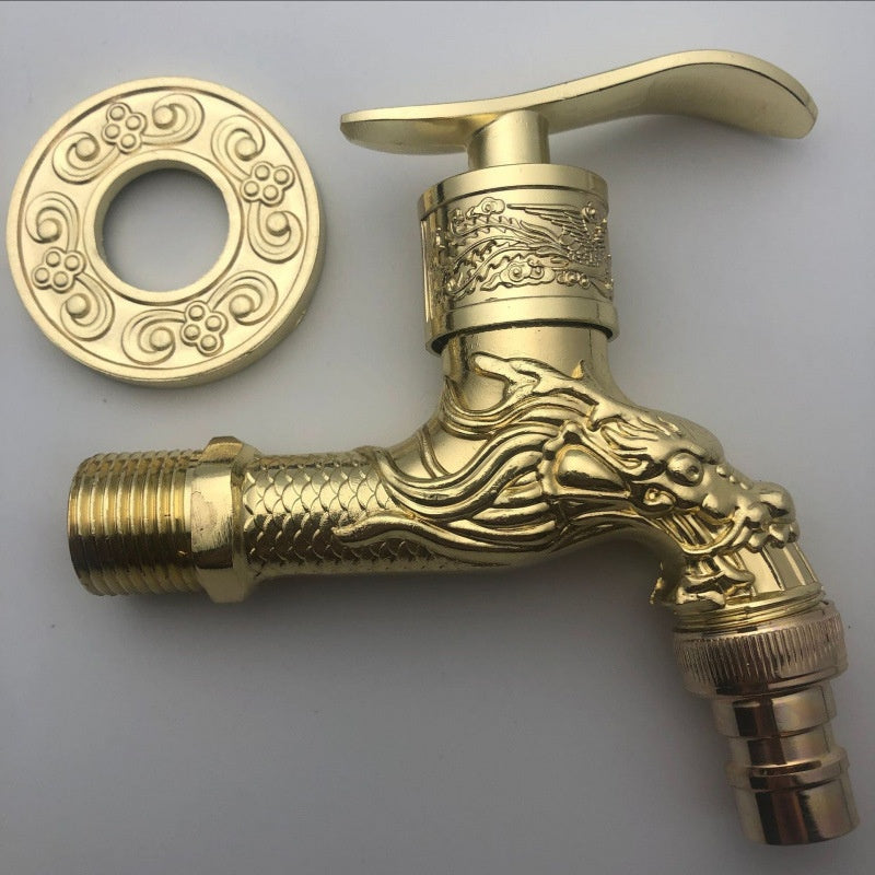 Antique Zinc Alloy Wall-Mounted Faucet for Home & Garden