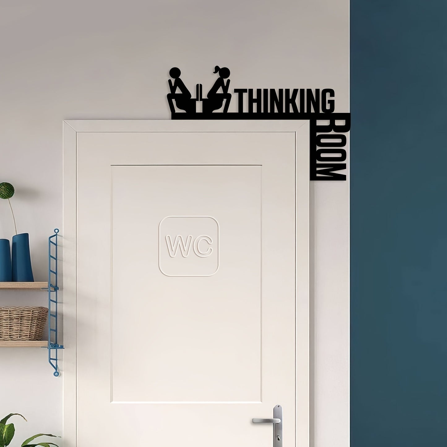 Funny Bathroom Sign - Humorous Metal Toilet Decor