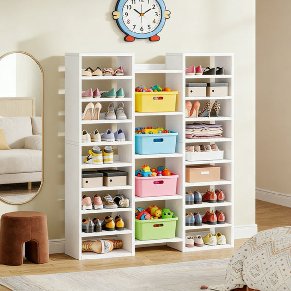 Spacious Shoe Cabinet with 23 Shelves - Modern Design