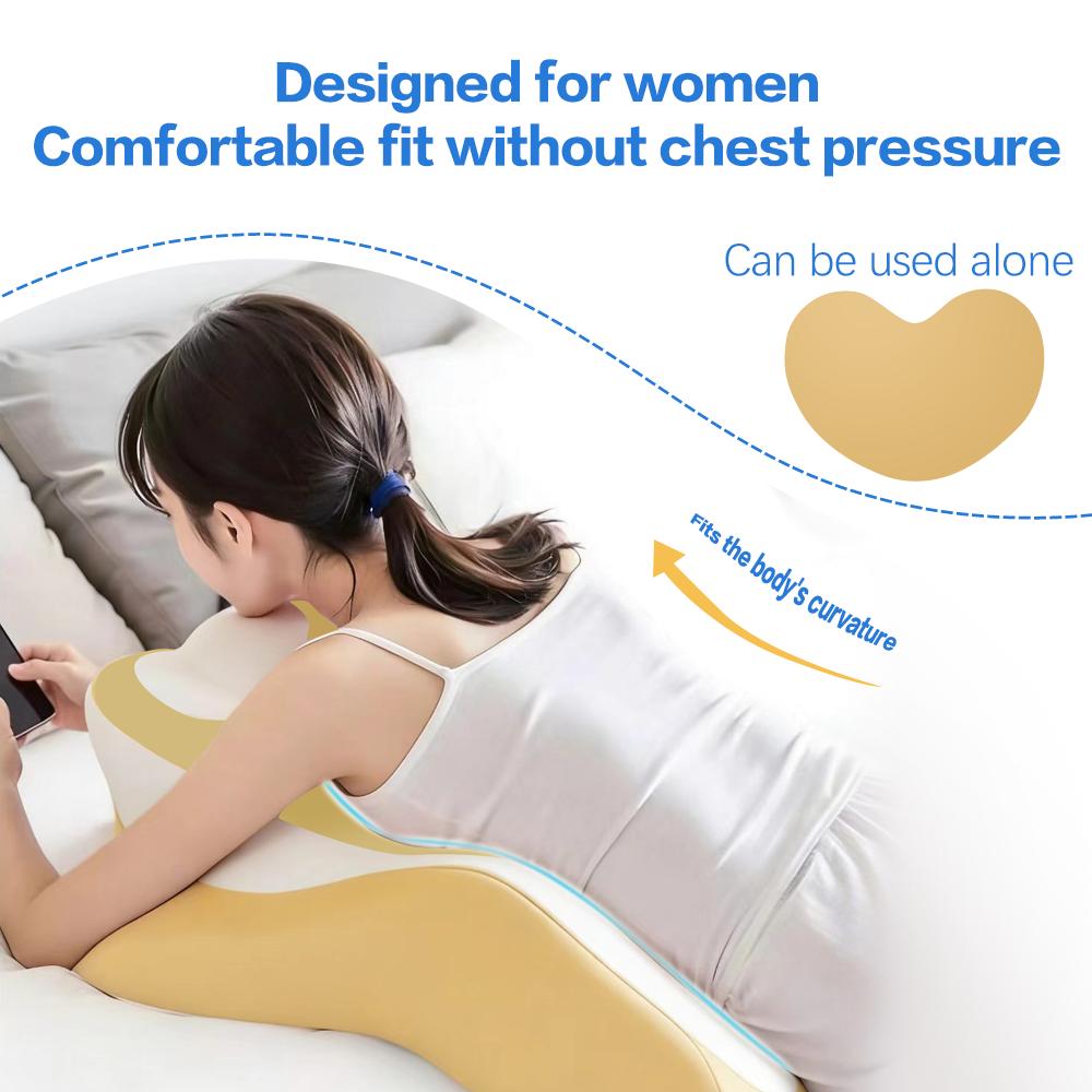 Ergonomic Heart-Shaped Memory Foam Chest Support Pillow