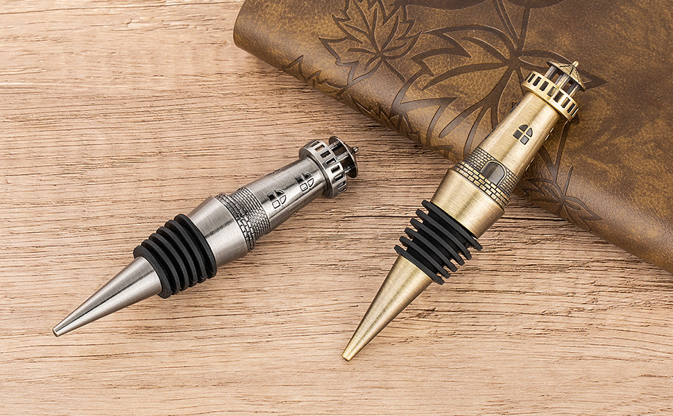 Creative Lighthouse Wine Stopper - Retro Zinc Alloy Wine Preserver