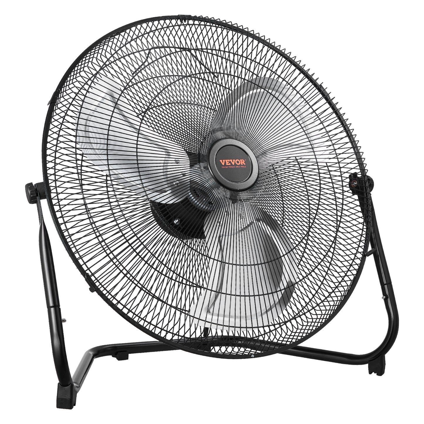 High-Velocity 20-Inch Floor Fan - 3 Speeds, Adjustable Tilt