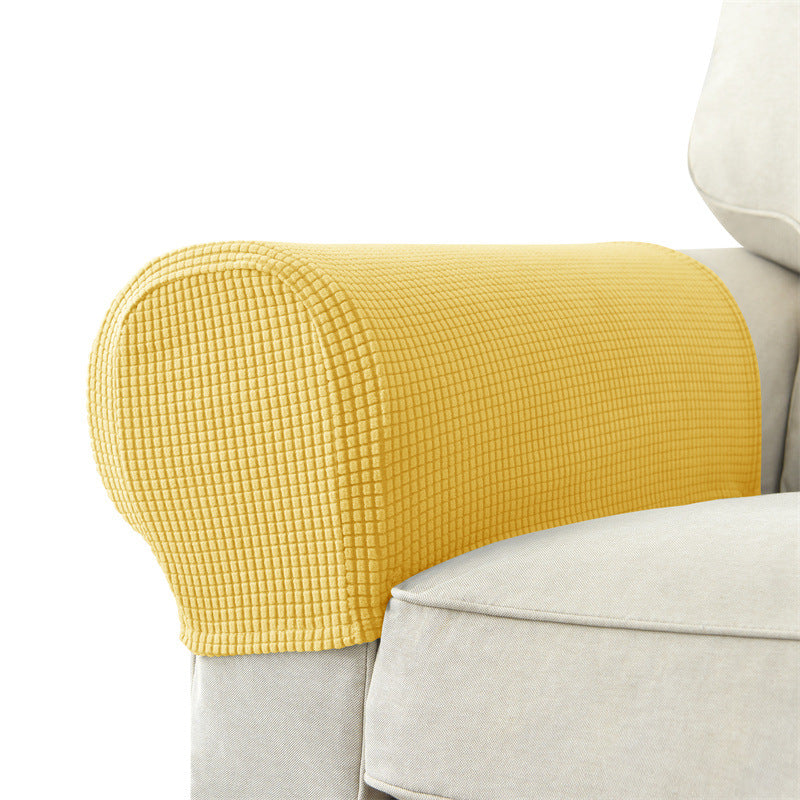 Solid Color Sofa Armrest Cover Set - Protective & Versatile Home Decor