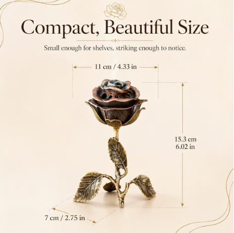 Retro Rose Incense Burner - Creative Home Decor for Weddings & Events