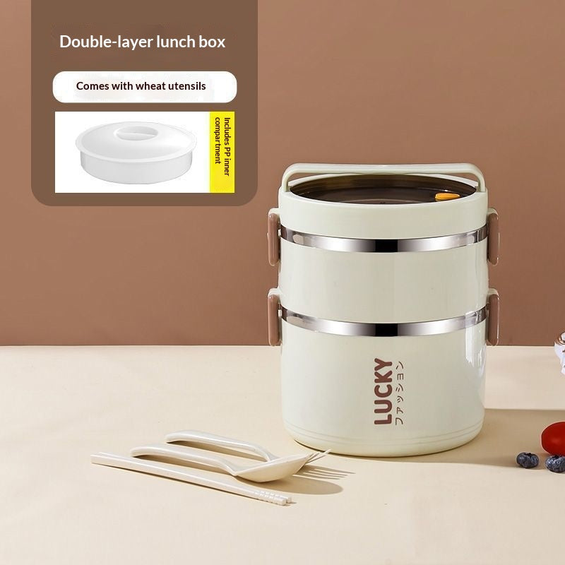 Stainless Steel Lunch Box Multi-Layer Food Container with Tools