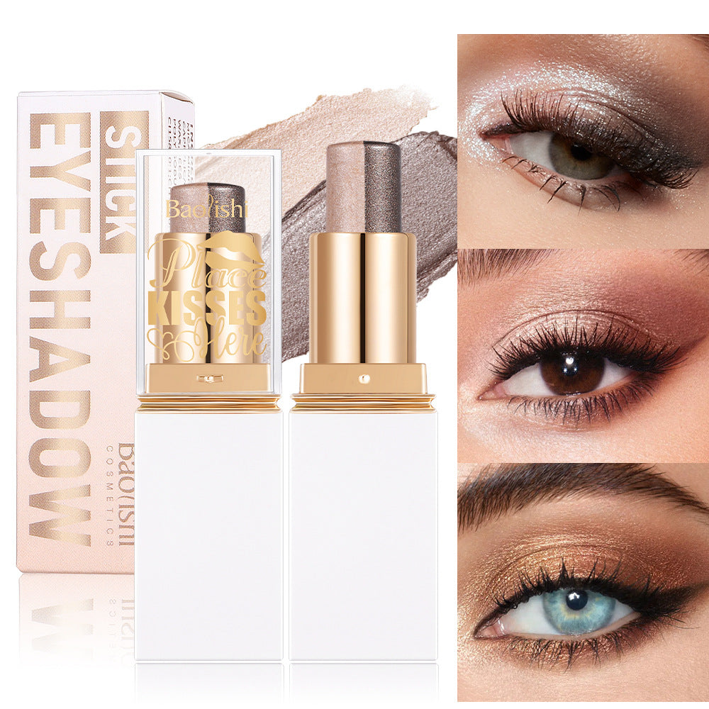 Six-Color Pearlescent Eyeshadow Stick - Versatile Glitter Color Makeup