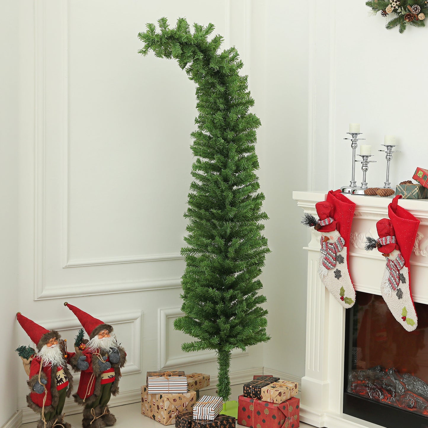 6ft Whimsical Pencil Christmas Tree - Bendable with 400 Tips