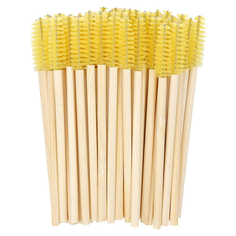Disposable Eyelash Brush Set - Mini Nylon Makeup Tool for Lash Care, 50 Pack