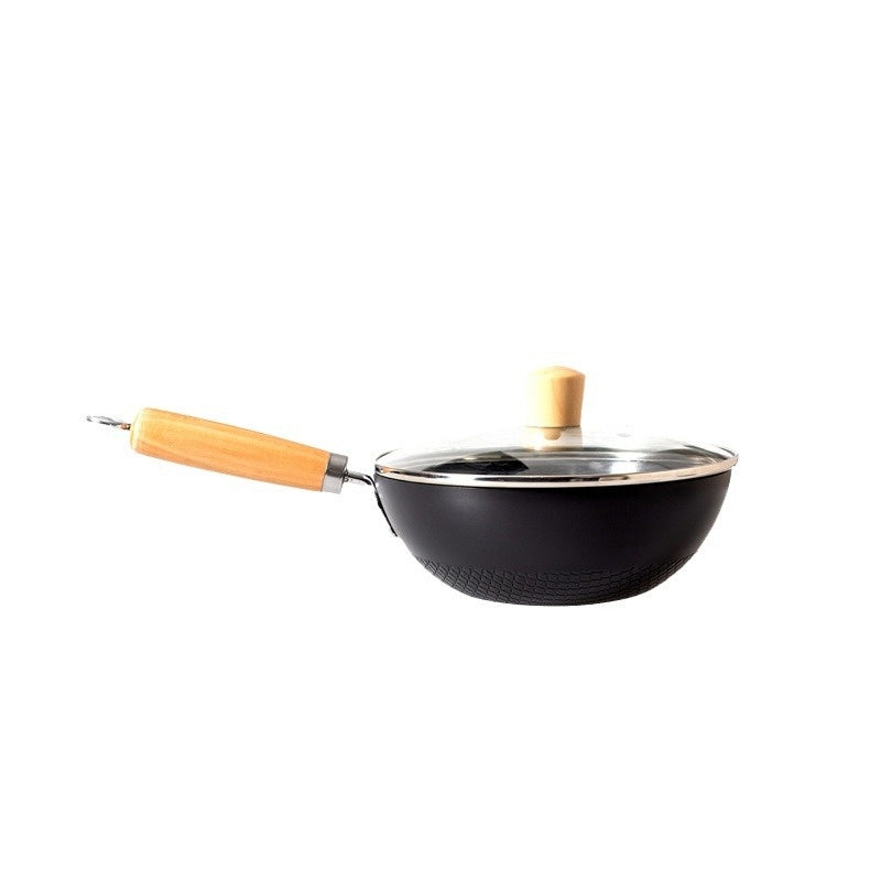 Japanese-Style Mini Non-Coated Frying Pan - 20cm or 24cm, Wrought Iron