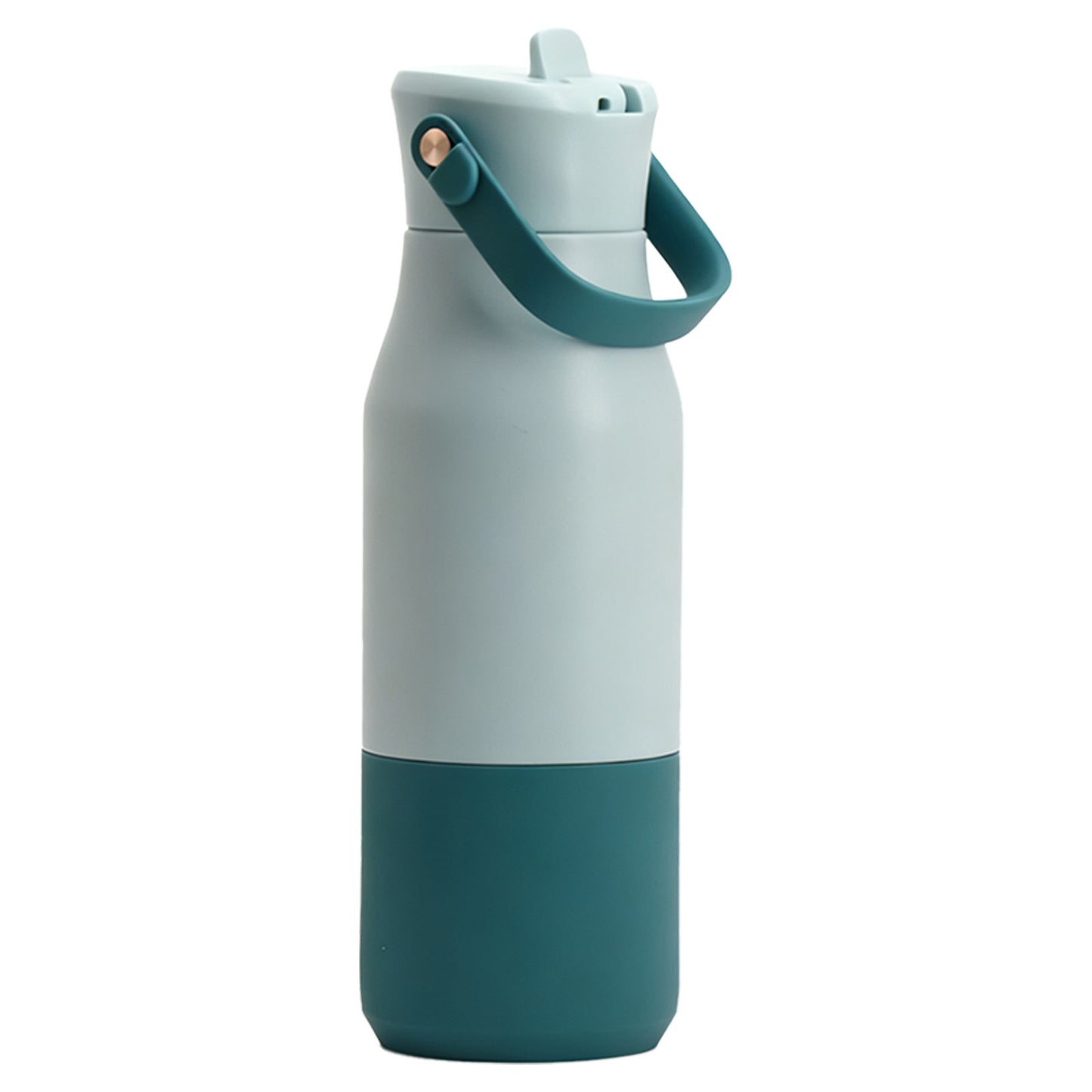 Insulated Stainless Steel Bottle with Detachable Handle - 650ml, Multiple Colors
