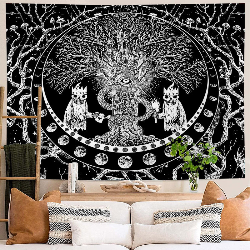 Tree Of Life Wall Tapestry Home Decor Fabric Modern Minimalist Polyester Cloth