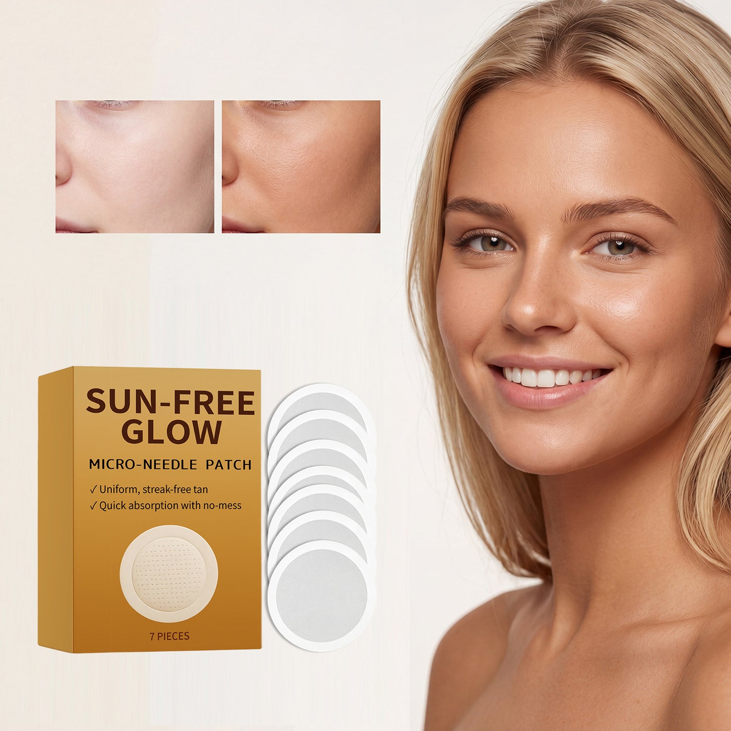 Tanning Care Microneedle Patch 10g Body Skin Treatment for Tanning