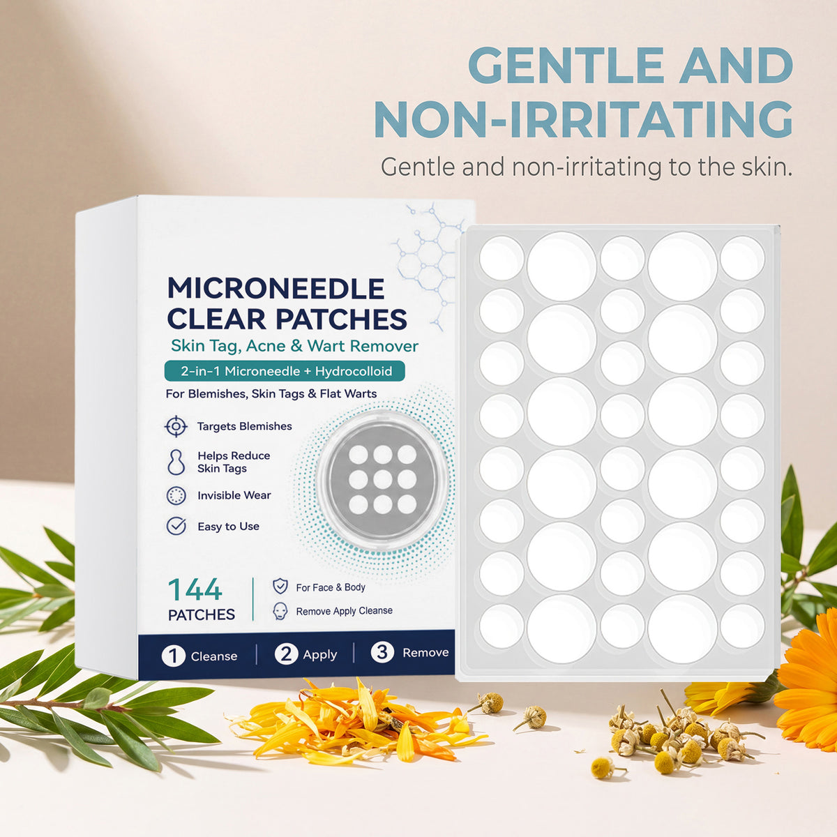 Acne Microneedle Patch - 144 Pieces Per Box