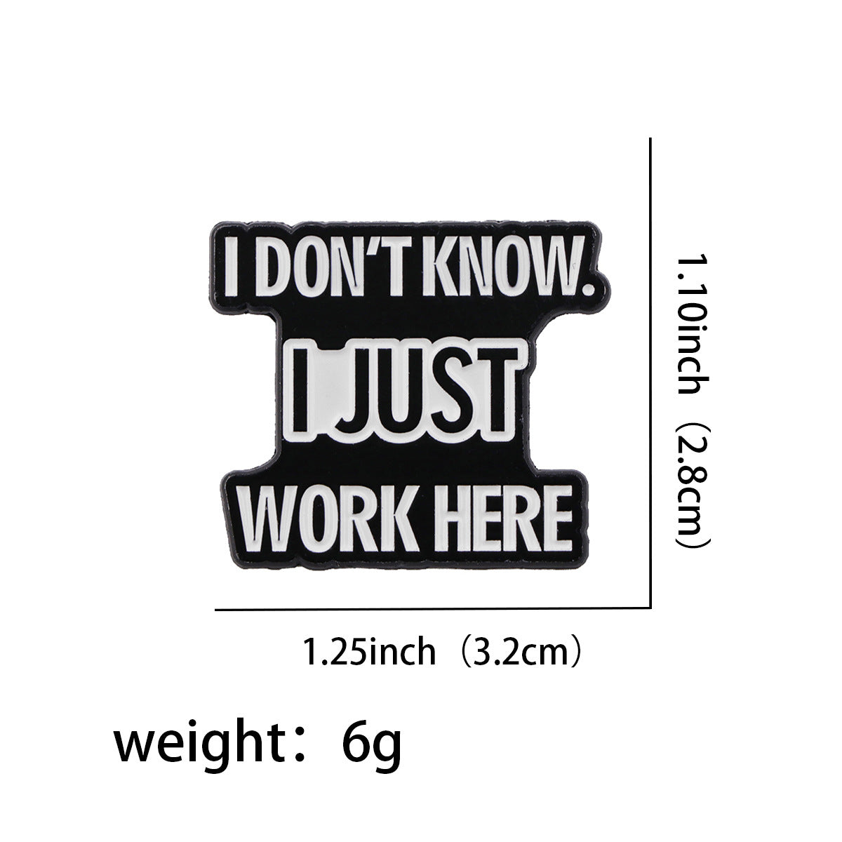 Cute Cartoon Quotation Women's Brooch - Metal Alloy Decorative Pin
