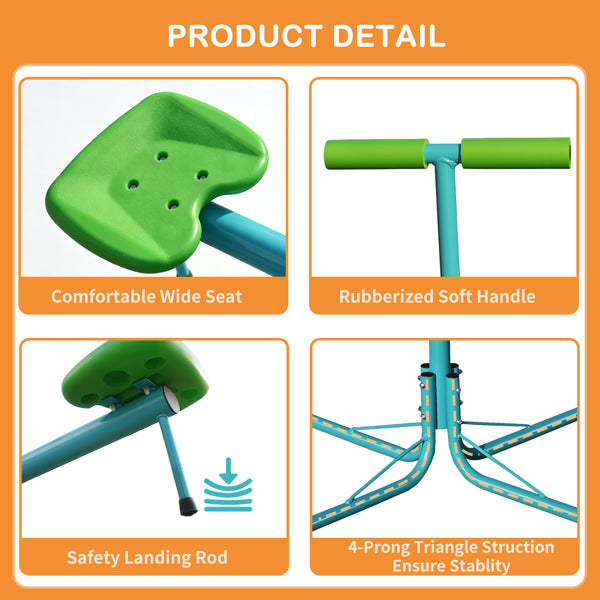 Swiveling 360-Degree Seesaw for Toddlers - Outdoor Play Equipment