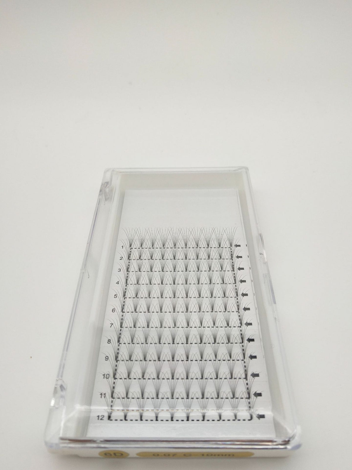 6D Short Stalk Grafted Fluffy False Eyelashes - Natural, Handmade 10mm