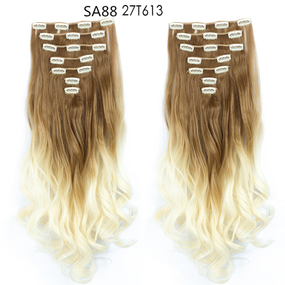 Long Curly Hair Piece High Temperature Synthetic Wig