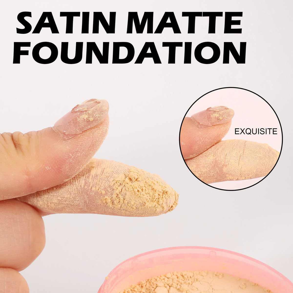 Concealing Waterproof Setting Powder - Oil Control, Brightening, Long-Lasting Makeup Finish