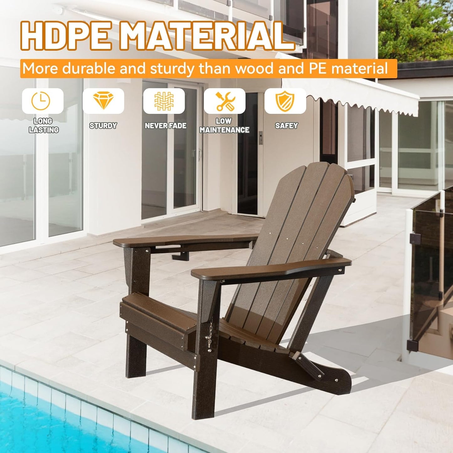 Adirondack Chair, Plastic Chairs, HDPE Folding Chairs,Outdoor Chairs