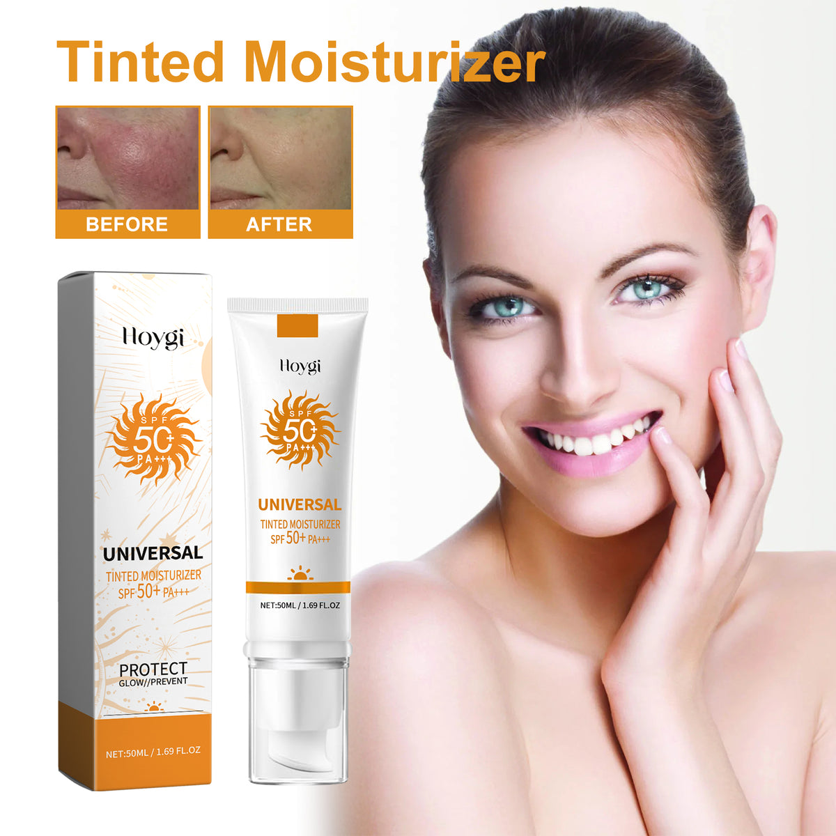 All-In-One Sunscreen Foundation Makeup with UV Protection 50ml