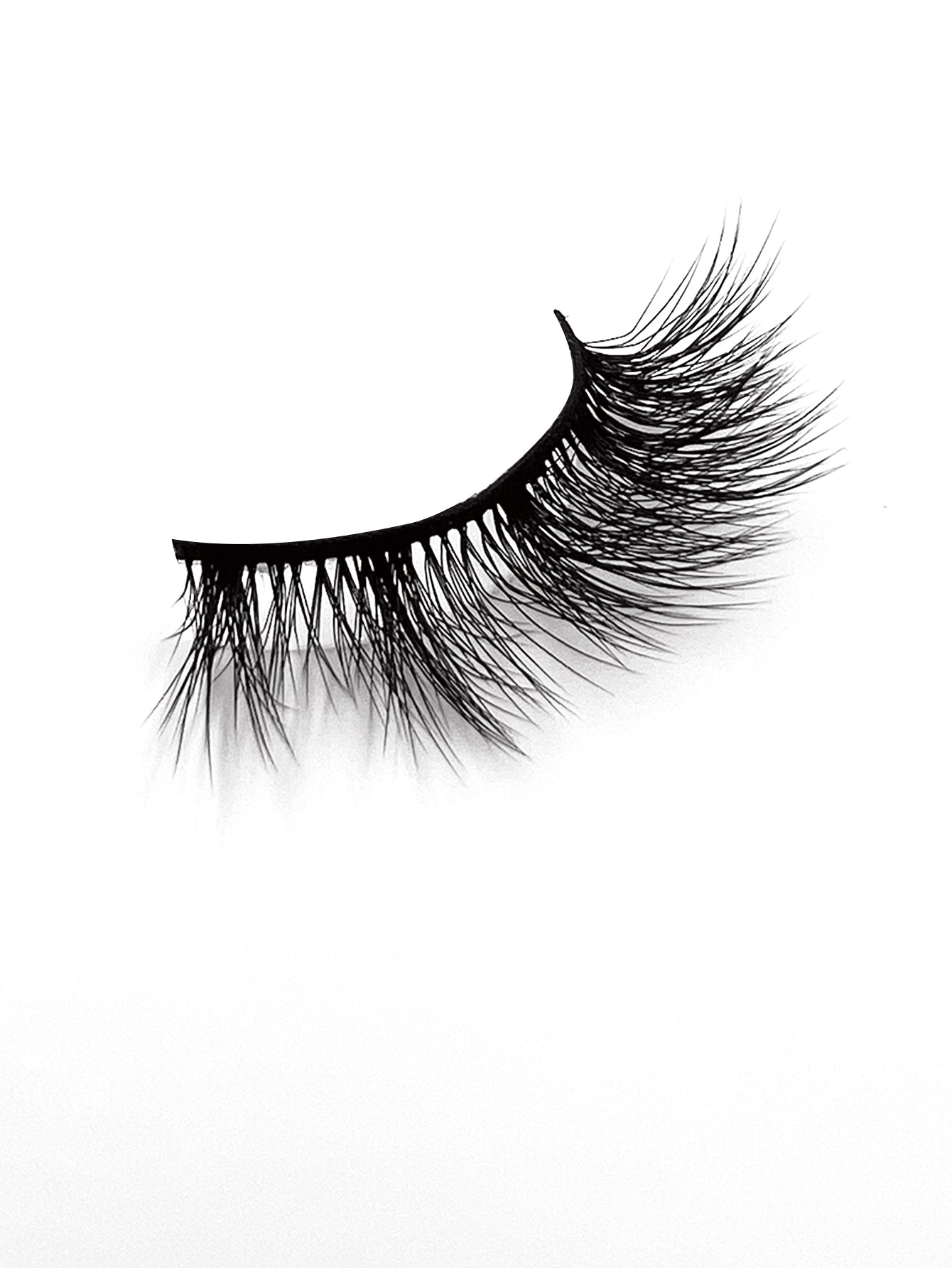 3D Faux Mink False Eyelashes - Voluminous Cluster Style, 5 Pairs